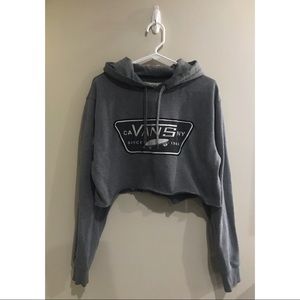Vans Vintage Cropped Drawstring Hoodie